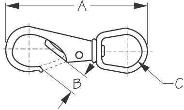 Swivel Eye Boat Snap