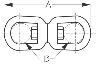  Sea-Dog 146133-1 Stainless Steel Swivel Eye Boat Snap - Size 3  (1/2 Gate) : Sports & Outdoors