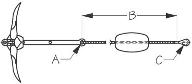 The Sea-Hook Galvanized Claw Anchor - Sea-Dog Line