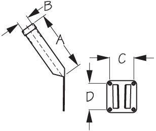 SEACHOICEÂ® - SIDE MOUNT ROD HOLDER - Description: SS tube and