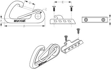 BOAT HOOK MOORING SNAP KIT