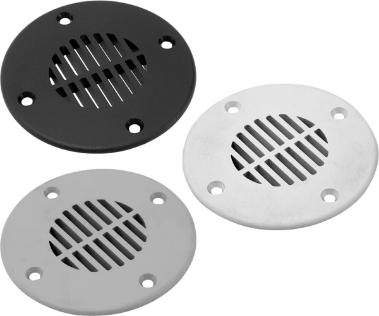 Sea-Dog Flat Round Louvered Vent/Drain Cover