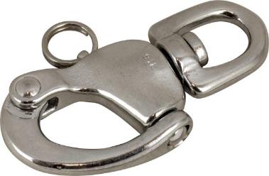 Sea-Dog Snap Hook Swivel Eye Nickel