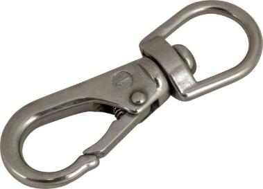 Size 3 Stainless Steel Swivel Eye Boat Snap Hook