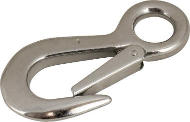 Sea Dog® 155832-1 - 4-1/4 L Galvanized Steel Heavy Duty Utility Snap Hook,  Display 