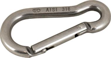 3/16 Snap Hook Stainless Steel T316 - Skydog Rigging